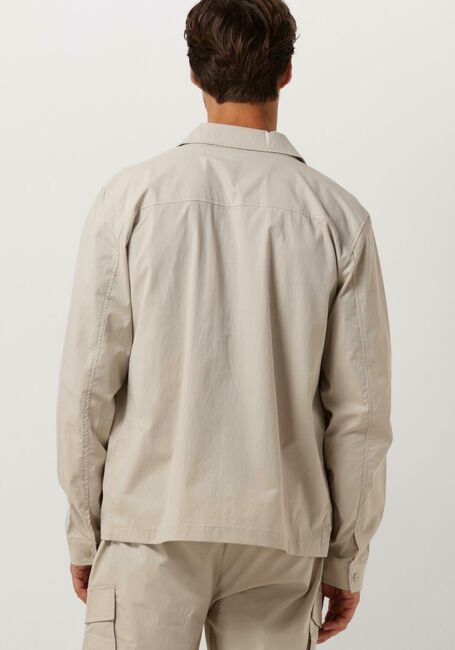 PURE PATH Surchemise SHIRT WITH FRONT ZIPPER AND CHEST POCKETS Sable - large
