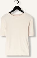 SELECTED WOMEN T-shirt SLFELINNA NEW SS KNIT TOP en beige SELECTED WOMEN T-shirt SLFELINNA NEW SS KNIT TOP en beige - medium