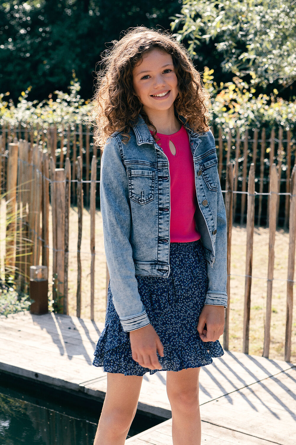 LOOXS T-shirt RIB T-SHIRT en rose - large