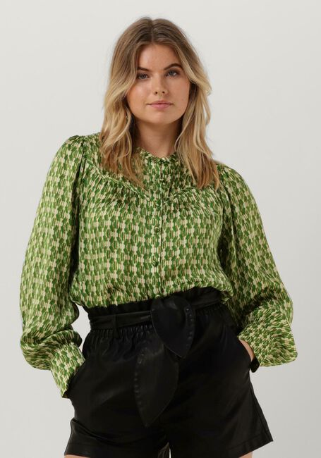 Groene NOTRE-V  NV-BEAU BLOUSE PRINT - large