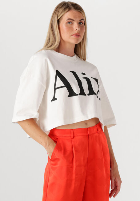 ALIX THE LABEL T-shirt LADIES KNITTED ALIX T-SHIRT en blanc - large