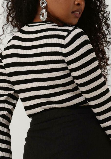 OBJECT OBJNICIA L/S O-NECK KNIT PULLOVER Hauts & T-shirts en noir - large