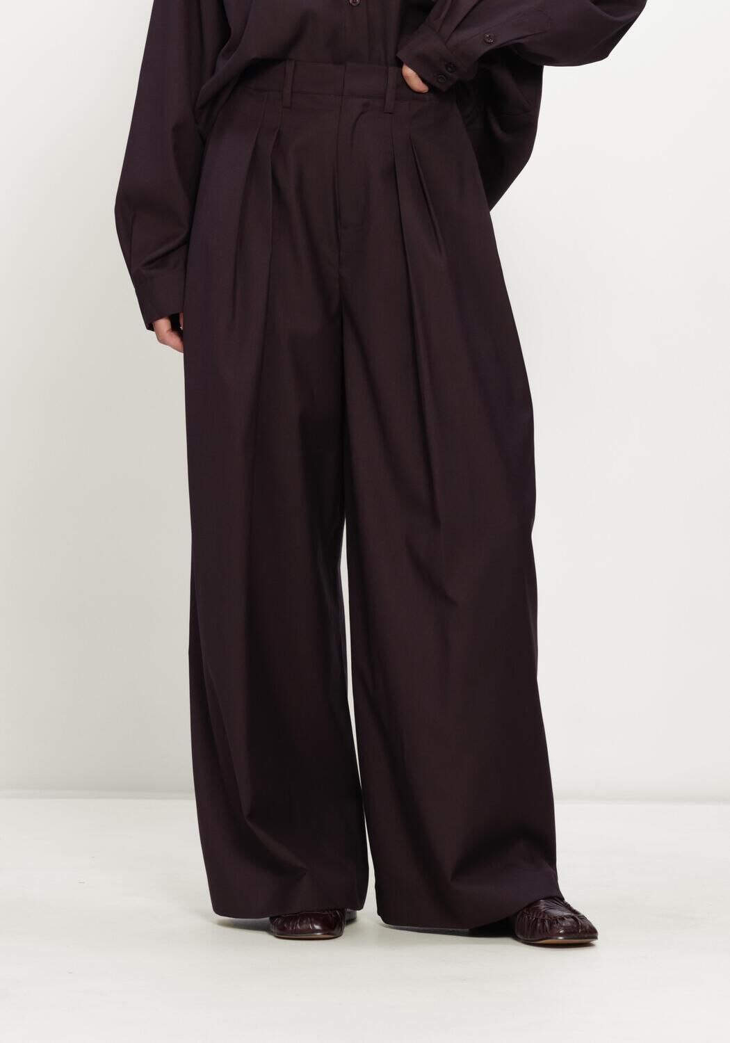 Paarse GESTUZ Pantalon GZSCHANY MW PANTS - large