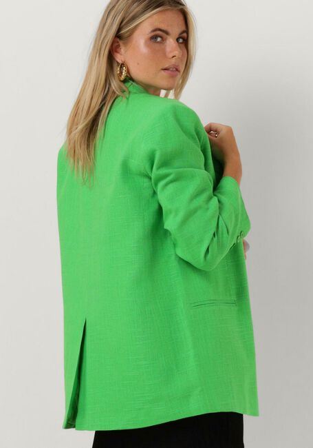 Groene ALIX THE LABEL Blazer LADIES WOVEN BOUCLE OVERSIZED BLAZER - large