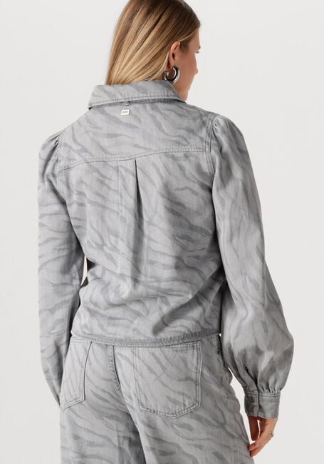 Grijze POM AMSTERDAM  BLOUSE DENIM ANIMAL PRINT - large
