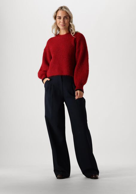 CO'COUTURE Pull CORALIECC CROP RIB O-KNIT Bordeaux - large