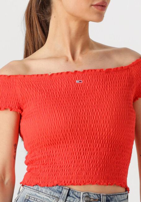 Oranje TOMMY JEANS Top TJW CRP SMOCK TOP - large