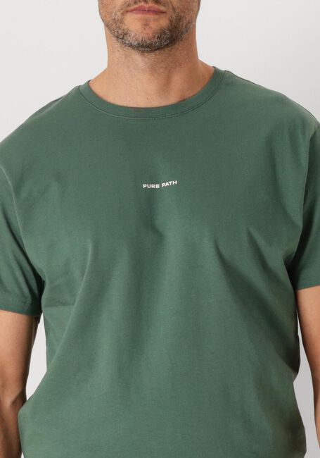 PURE PATH T-shirt REGULAR FIT CREWNECK SS T-SHIRTS en vert - large