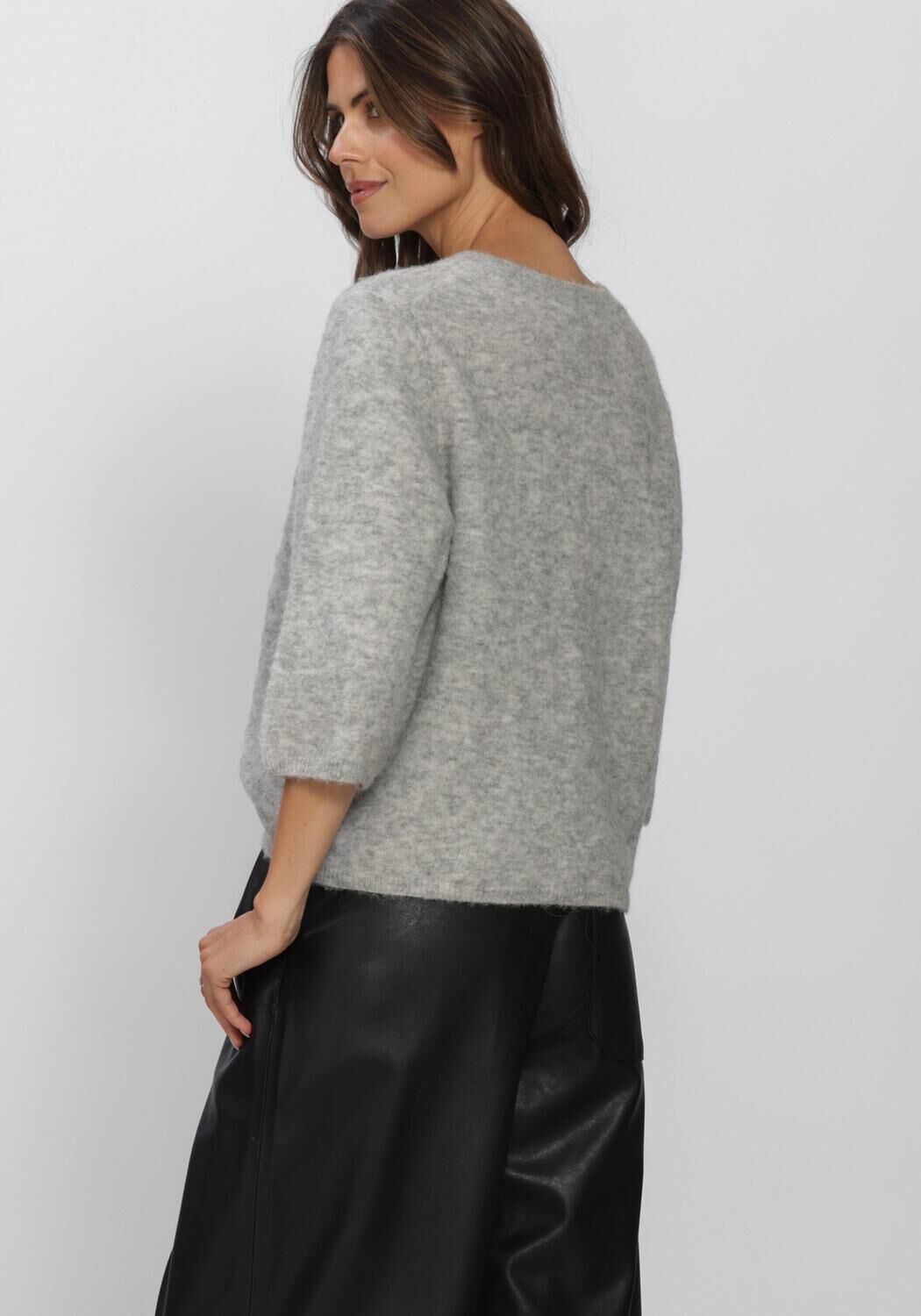 KNIT-TED Gilet MEG CARDIGAN en gris - large