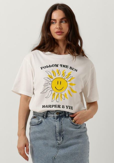 HARPER & YVE T-shirt SMILEY-SS en blanc - large