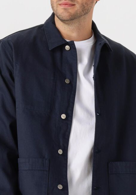 FORÉT ROWAN LOGO OVERSHIRT Surchemises Bleu foncé - large