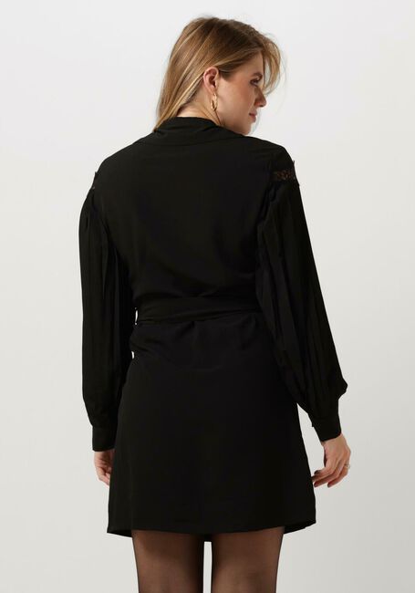 Zwarte LIU JO Mini jurk ABITO CAMICIA LACE E PLISSE - large