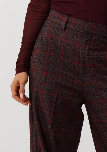 VANILIA Pantalon large REGULAR CHECKERED PANTS en rouge - large
