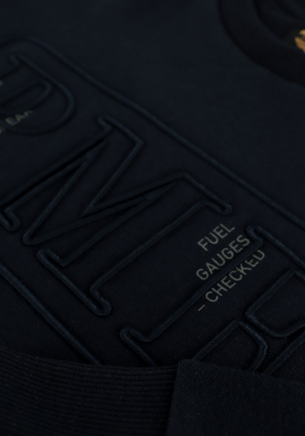 Donkerblauwe PME LEGEND Sweater LONG SLEEVE R-NECK BRUSHED SWE - large