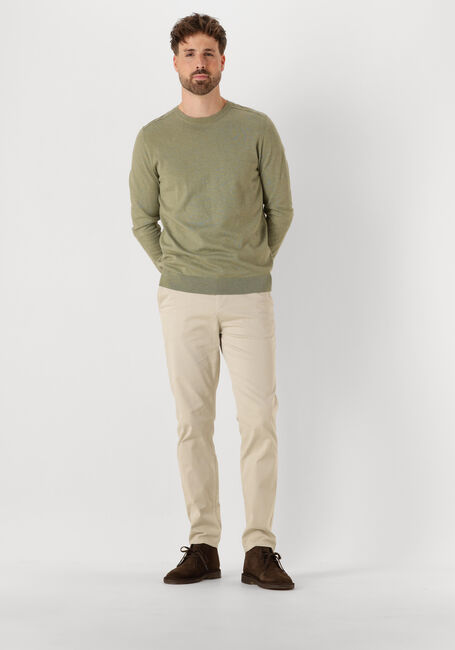 Khaki SELECTED MEN Trui SLHBERG CREW NECK NOOS - large