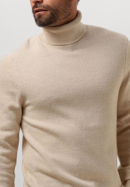 PROFUOMO Col roulé PULLOVER ROLL NECK en beige - large