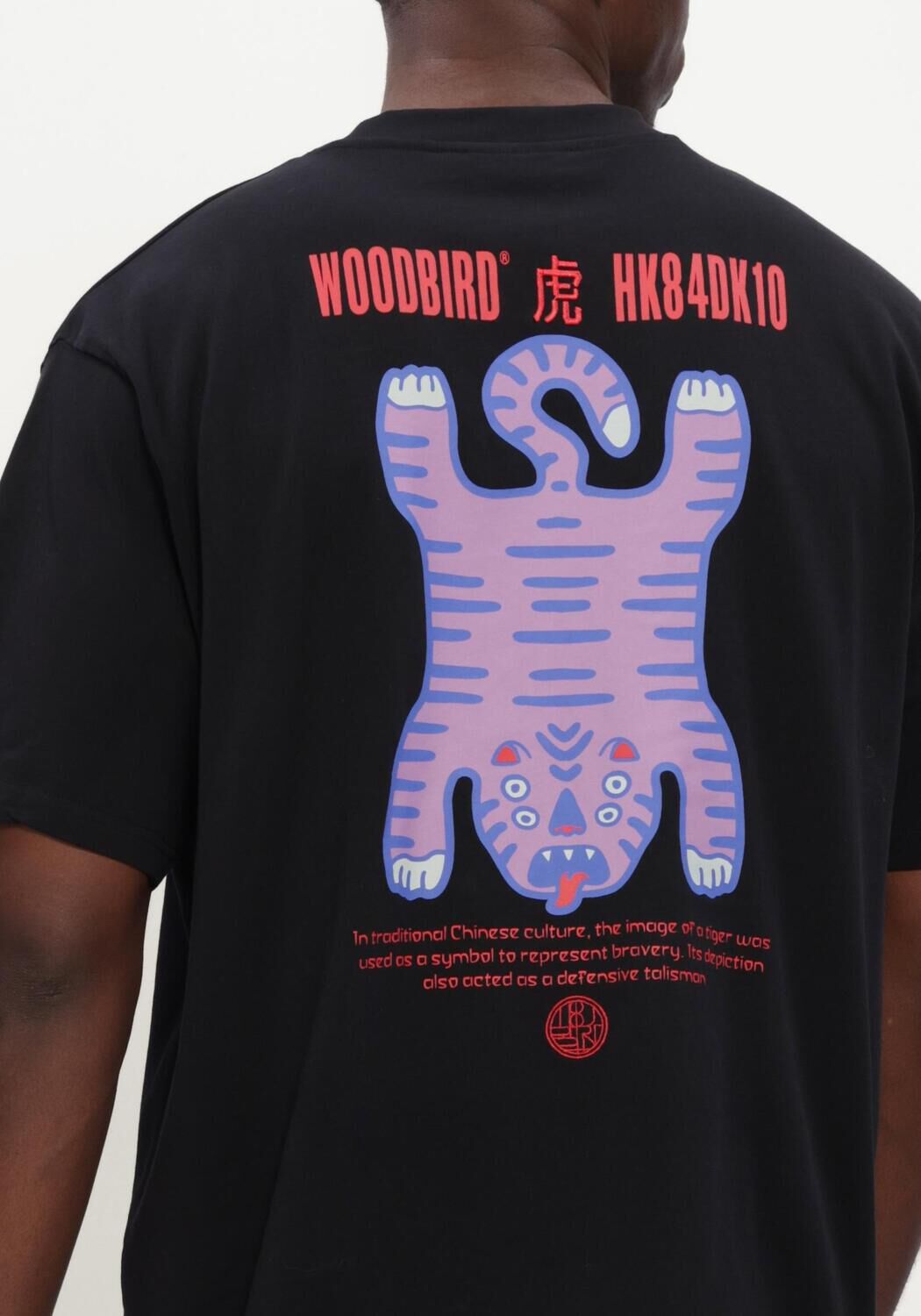WOODBIRD T-shirt WBBAINE TIGER TEE en noir - large