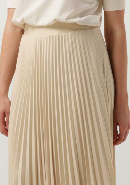 SIMPLE Jupe midi WV-SAT-PLSS-24-1 en beige - large