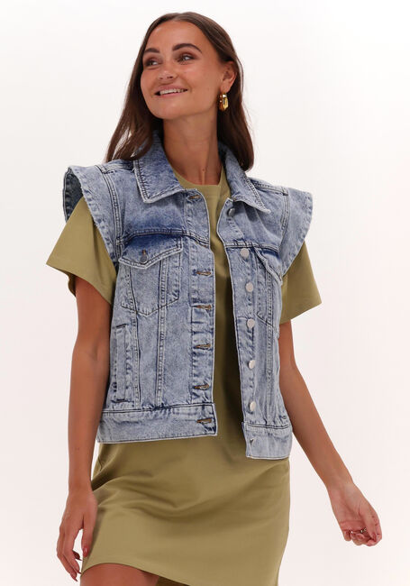 NOTES DU NORD Gilet DEMI BLUE DENIM VEST en bleu - large