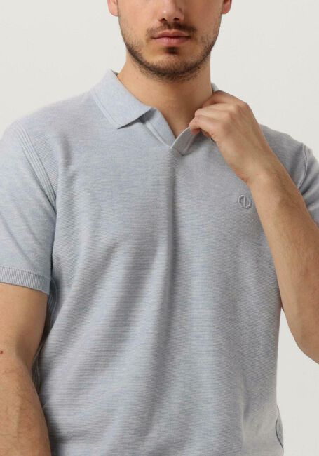 DSTREZZED Polo MERCURY S/S POLO MELANGE SLUB en bleu - large