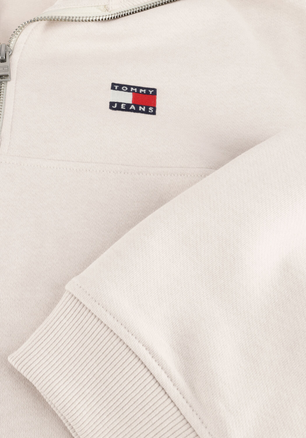 TOMMY JEANS Pull TJM REG BADGE QZ EXT &Eacute;cru - large