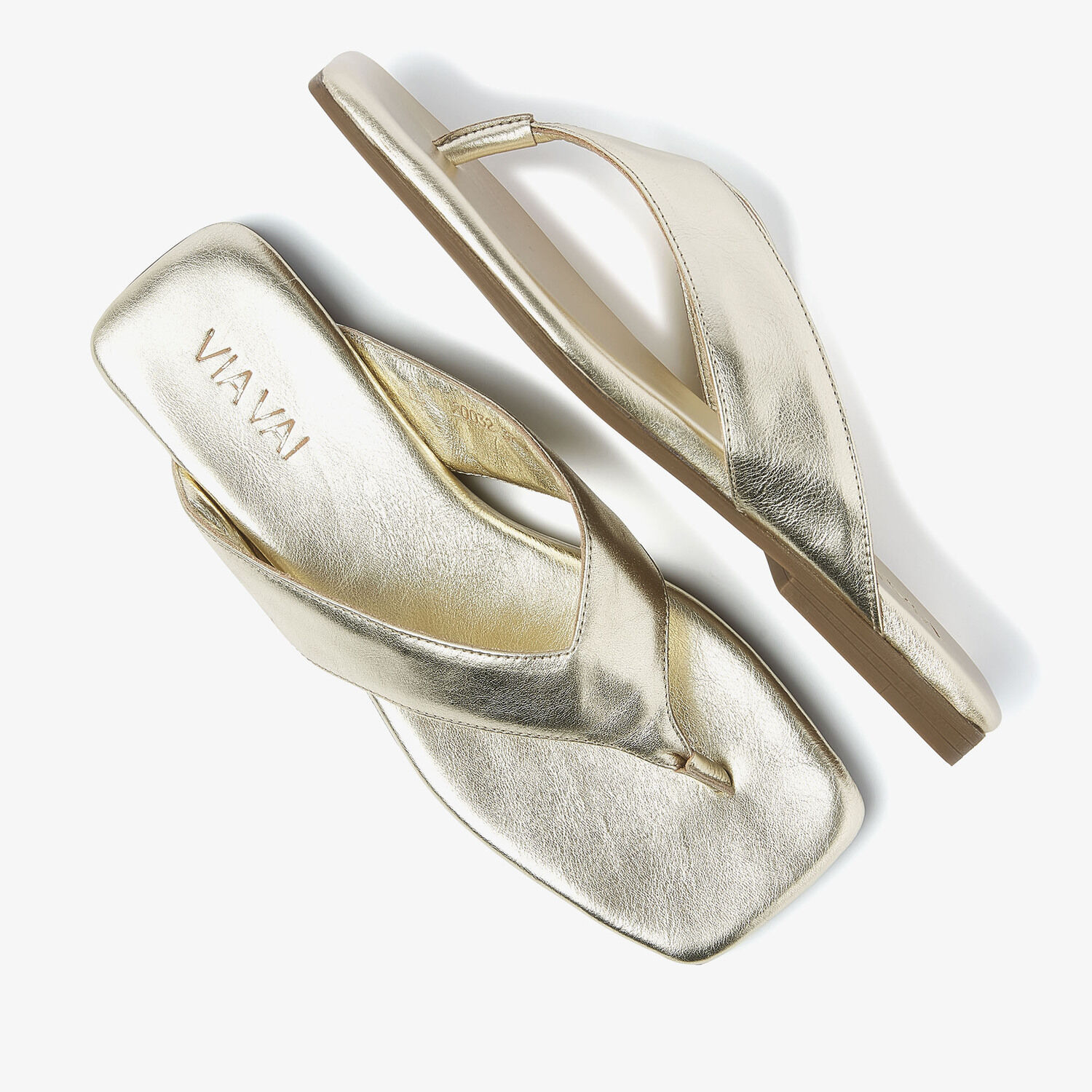 Gouden VIA VAI Slippers KIKI BERRY - medium