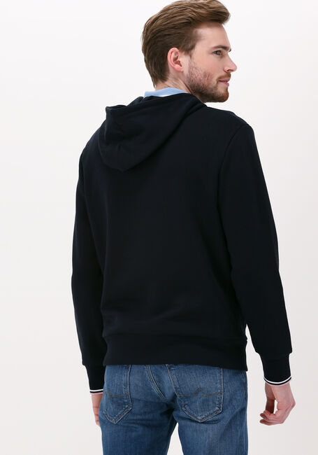 FRED PERRY TIPPED HOODED SWEATSHIRT Pulls & Gilets Bleu foncé - large
