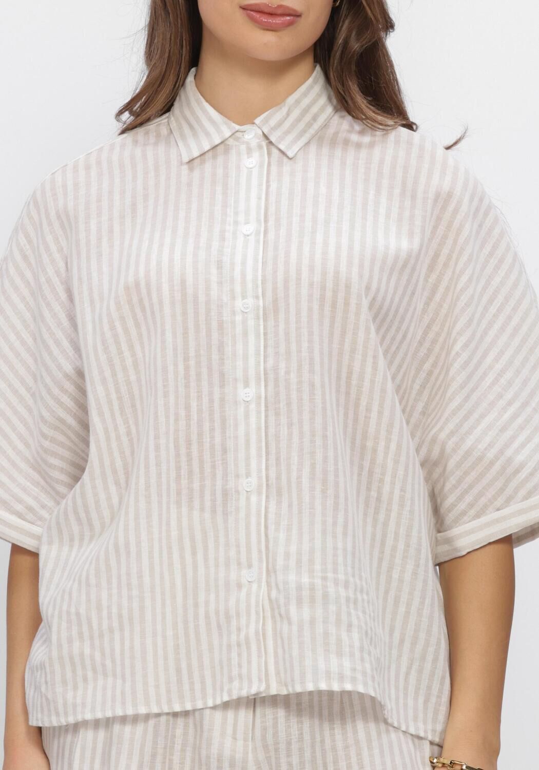 Grijze WITHBLACK  WBLBIANCA BATSLEEVE SHIRT - large