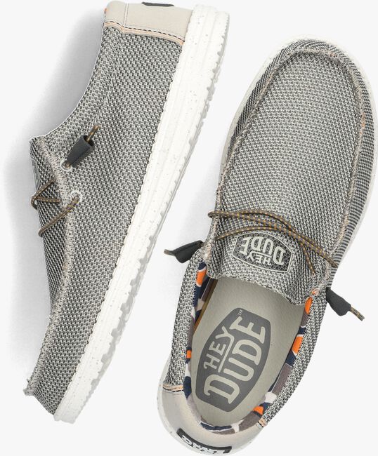 HEYDUDE WALLY SOX STICH Chaussures à enfiler en gris - large