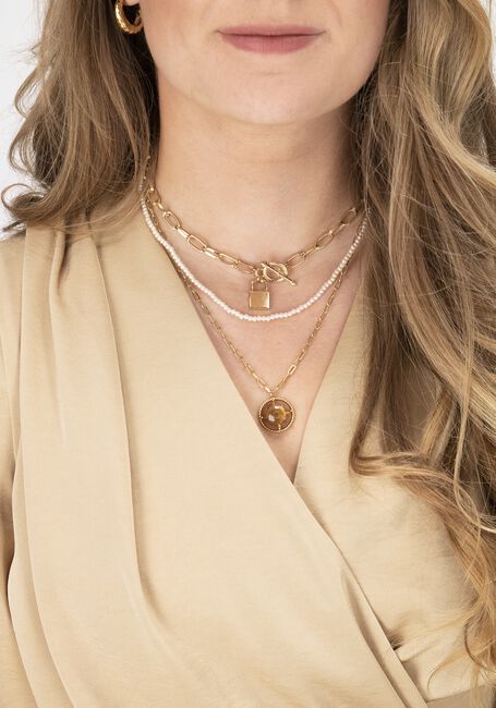 Witte NOTRE-V Sieraad KETTING KRALEN Witte NOTRE-V Sieraad KETTING KRALEN - large