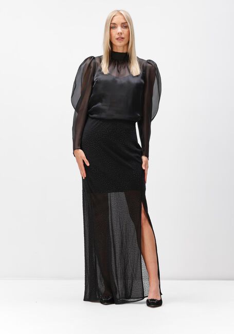 DANTE6 Jupe maxi SILAO RHINESTONE SKIRT en noir - large