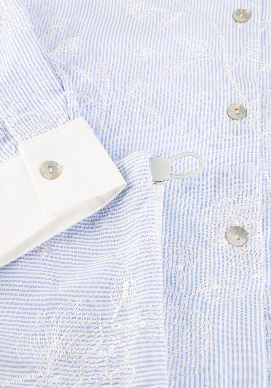 NUKUS MEAVE BLOUSE EMBROIDERY Blouses en bleu - large