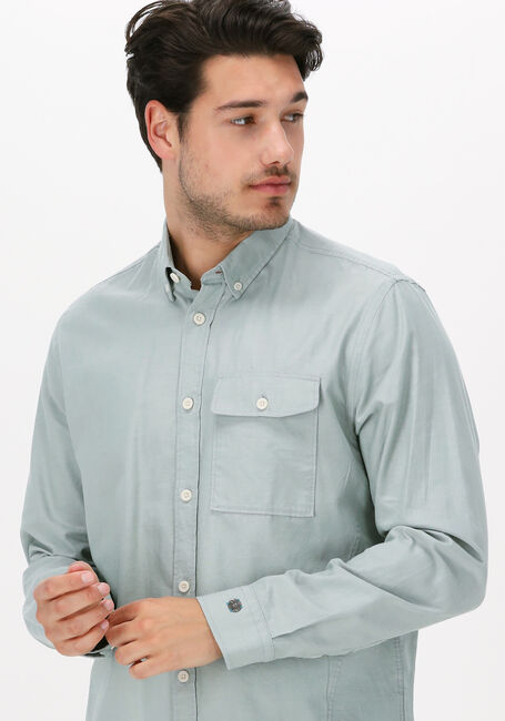 CAST IRON Chemise décontracté LONG SLEEVE SHIRT RELAXED FIT SOFT CHAMBRAY Menthe - large