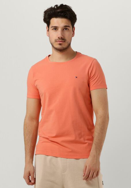 Oranje TOMMY HILFIGER T-shirt STRETCH EXTRA SLIM FIT TEE - large