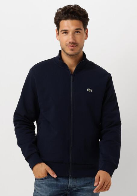 LACOSTE Gilet 1HS1 MENS SWEAT ZIP Bleu foncé - large