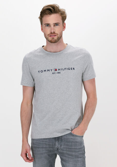 TOMMY HILFIGER T-shirt TOMMY LOGO TEE en gris - large