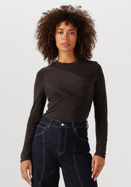 CO'COUTURE Haut CAMILLA DRAPE LONGSLEEVE BLOUSE Anthracite - large