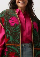 SISSEL EDELBO Gilet PRESTON VELVET SUZANI VEST en marron