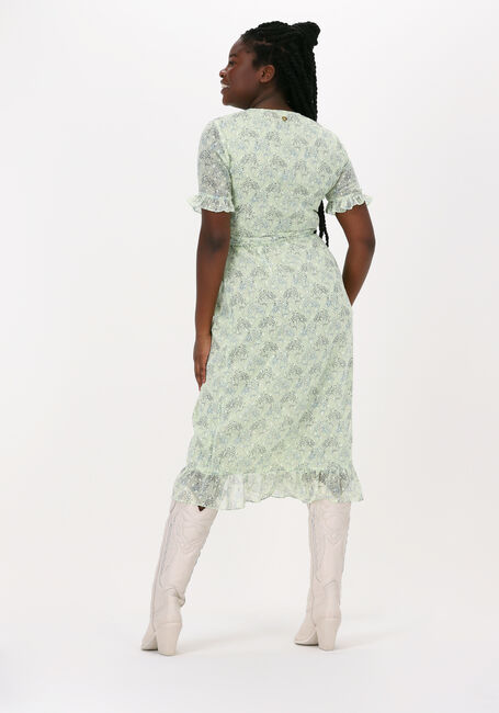 FREEBIRD Robe midi ROSY MIDI SS en vert - large