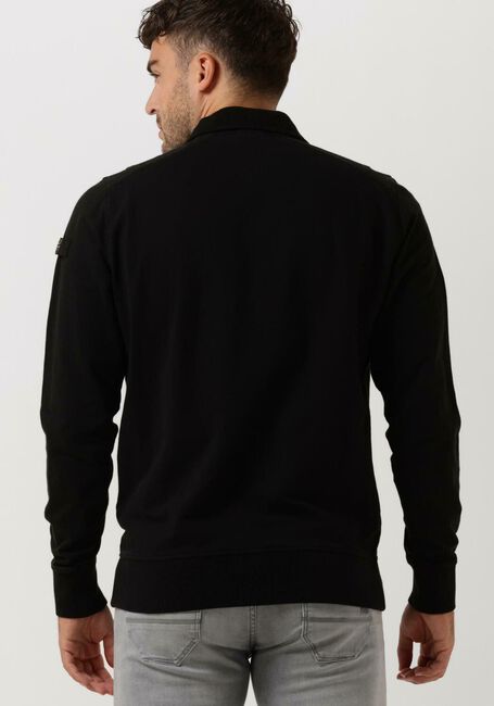 Zwarte PME LEGEND Trui HALF ZIP COLLAR FINE TERRY - large