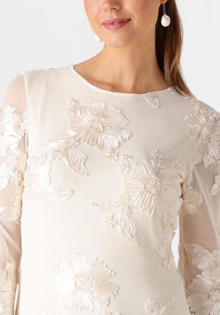 Ecru Y.A.S.  YASFLOREE LS TRAIN DRESS - CELEB - large