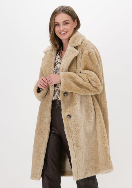 Zand BEAUMONT Faux fur jas BONDED TEDDY COAT - large