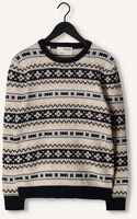 Beige SELECTED MEN Trui FAROE LS KNIT FAIR ISLE CREW Beige SELECTED MEN Trui FAROE LS KNIT FAIR ISLE CREW - medium
