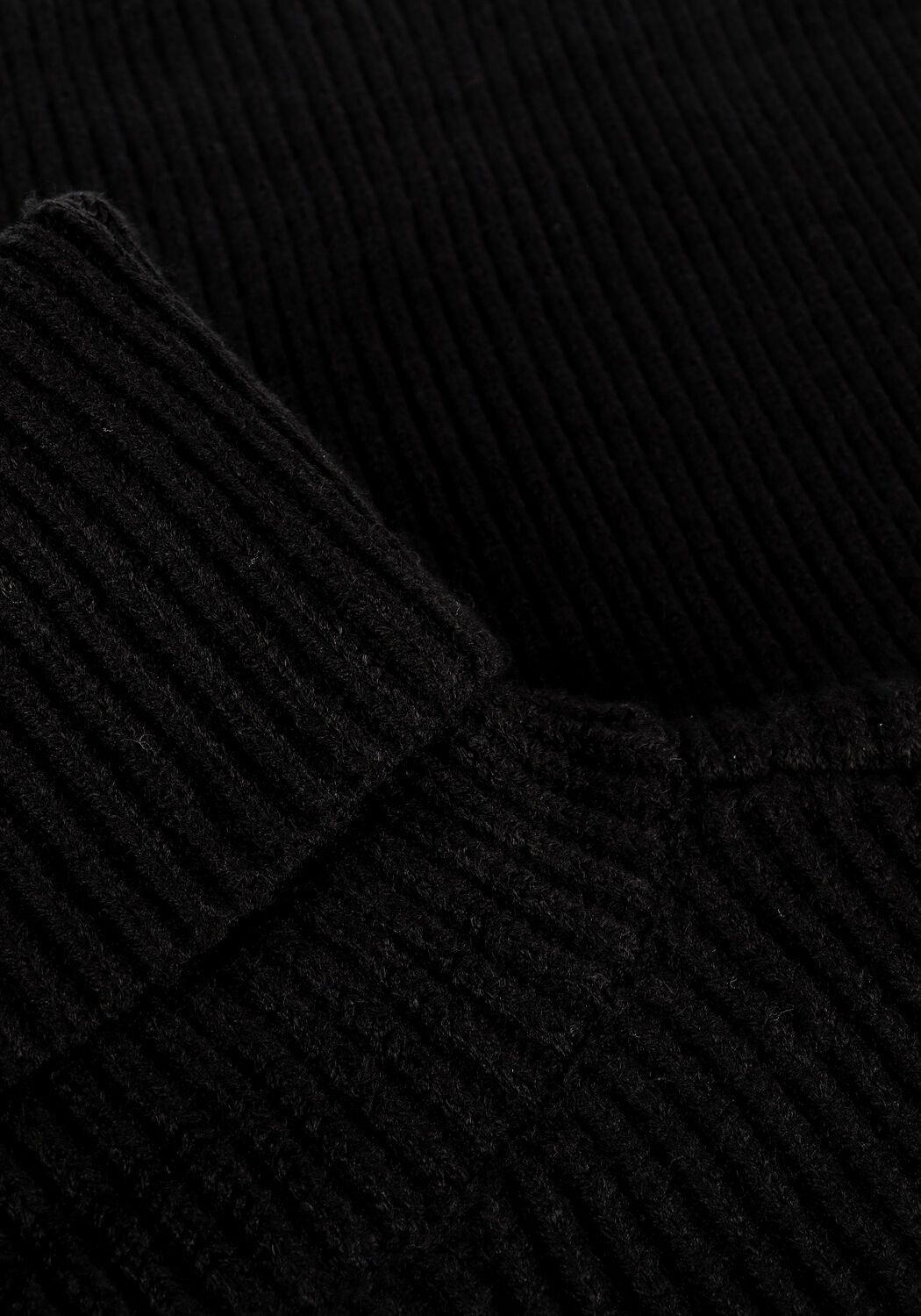 RIANNE MEIJER x NA-KD Pull HIGH NECK RIBBED SWEATER en noir - large