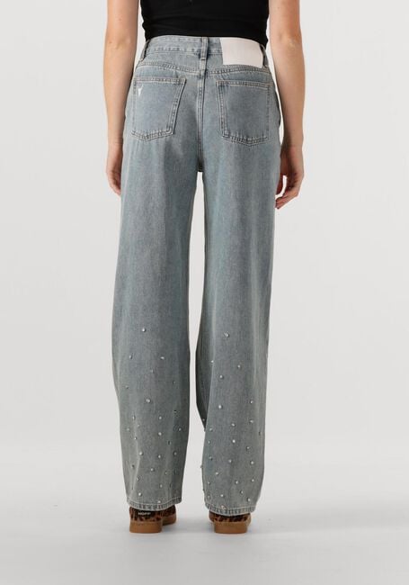 ALIX THE LABEL Straight leg jeans LADIES WOVEN EMBELLISHED DENIM PANTS en bleu - large