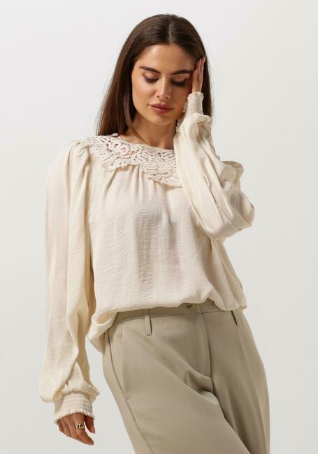 Gebroken wit SUMMUM  TOP DRAPY SATIN - large