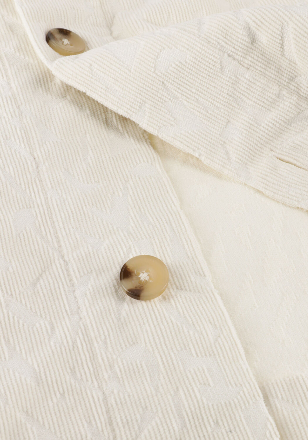 Ecru CAST IRON  RIBCORD TONAL PRINT - large