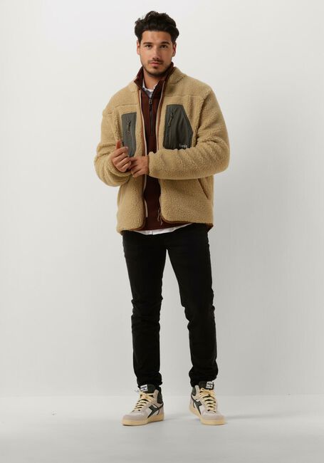 FORÉT Pull MOTION HALF ZIP en marron - large