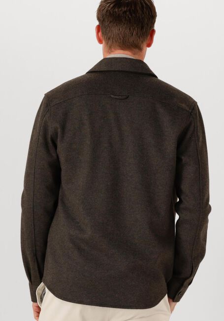 PROFUOMO Surchemise OVERSHIRT CUTAWAY KNITTED en marron - large
