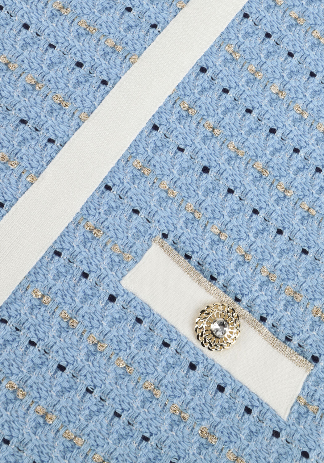 LIU JO Mini robe ABITO MAGLIA M/C STRUCTUR Bleu clair - large